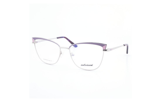 STAINLESS STEEL FRAME 54-17 (140) SILVER & PURPLE