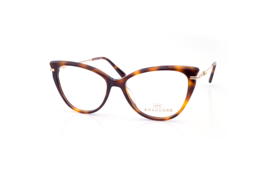 PLASTIC OPTICAL FRAME 54-16 (140) DEMI & GOLD