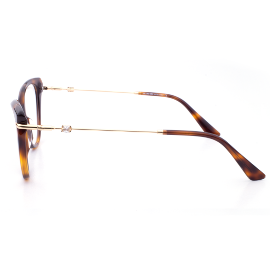 PLASTIC OPTICAL FRAME 54-16 (140) DEMI & GOLD