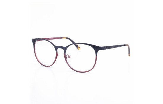 9350-METAL OPTICAL FRAME 51-18 (140) BLACK & RED
