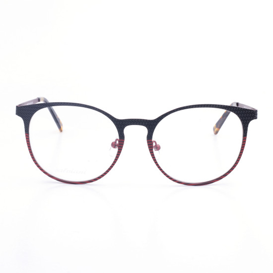 9350-METAL OPTICAL FRAME 51-18 (140) BLACK & RED