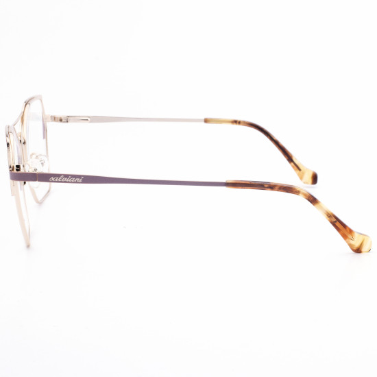 STAINLESS STEEL FRAME 54-17(140)GOLD CREME & BROWN