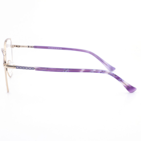 STAINLESS STEEL FRAME 53-16(140)GOLD & PURPLE DEMI