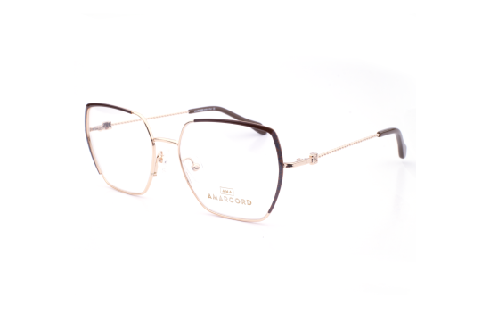 METAL FRAME 55-17 (140) GOLD & BROWN DEMI