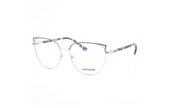 STAINLESS STEEL FRAME 53-16 (140)GOLD & BLACK DEMI