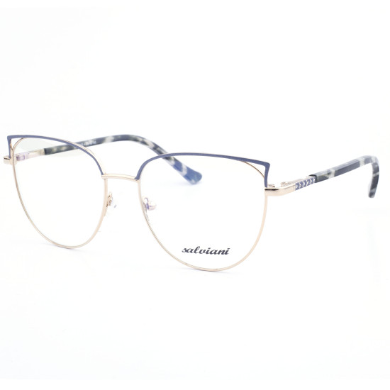 STAINLESS STEEL FRAME 53-16 (140)GOLD & BLACK DEMI