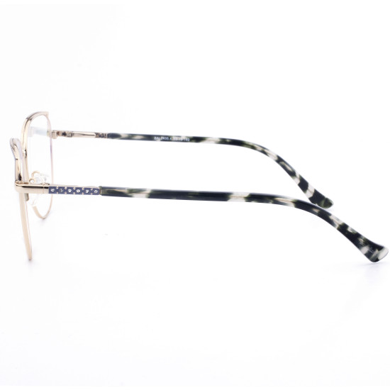 STAINLESS STEEL FRAME 53-16 (140)GOLD & BLACK DEMI