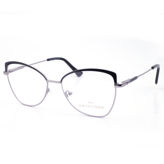 PLASTIC OPTICAL FRAME 53-16 (140) BLACK & SILVER
