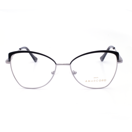PLASTIC OPTICAL FRAME 53-16 (140) BLACK & SILVER