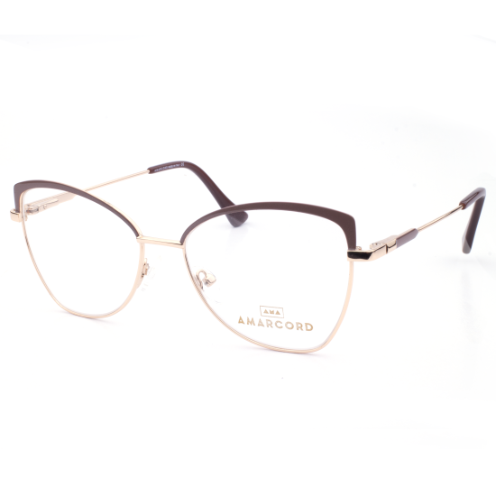 PLASTIC OPTICAL FRAME 53-16 (140) GOLD & CREAM