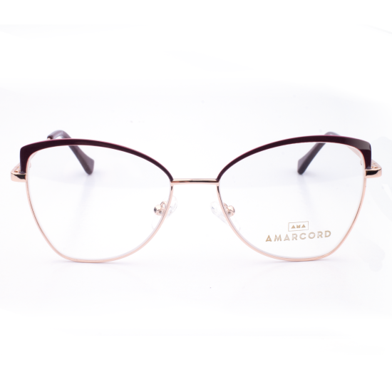 PLASTIC OPTICAL FRAME 53-16 (140) GOLD & BROWN