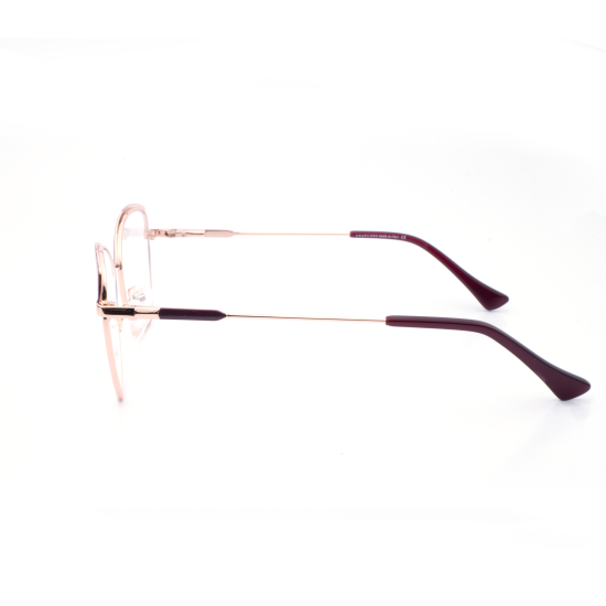 PLASTIC OPTICAL FRAME 53-16 (140) GOLD & BROWN