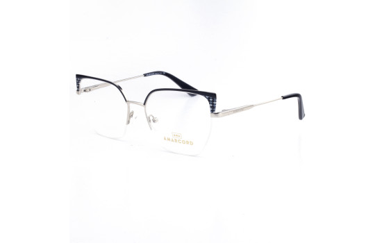 METAL HALF RIM FRAME 52-18(140) BLACK DEMI