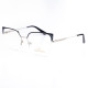 METAL HALF RIM FRAME 52-18(140) BLACK DEMI