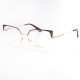 METAL HALF RIM FRAME 52-18(140) BROWN DEMI
