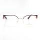 METAL HALF RIM FRAME 52-18(140) BROWN DEMI