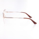 METAL HALF RIM FRAME 52-18(140) BROWN DEMI