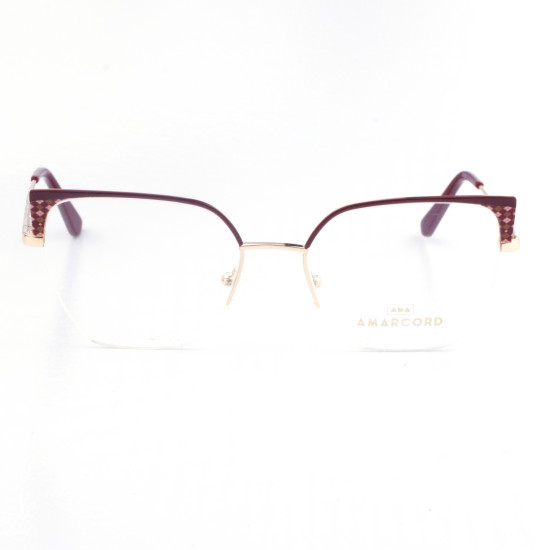 METAL HALF RIM FRAME 52-18(140) BORDEAUX DEMI