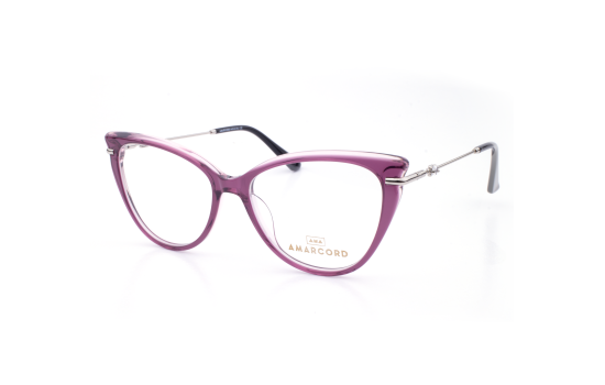 PLASTIC OPTICAL FRAME 54-16 (140) PURPLE & SILVER