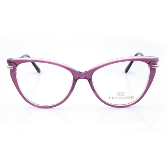 PLASTIC OPTICAL FRAME 54-16 (140) PURPLE & SILVER