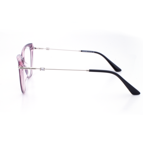 PLASTIC OPTICAL FRAME 54-16 (140) PURPLE & SILVER
