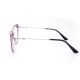 PLASTIC OPTICAL FRAME 54-16 (140) PURPLE & SILVER