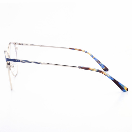STAINLESS STEEL FRAME 54-17 (140) GOLD & BLUE DEMI