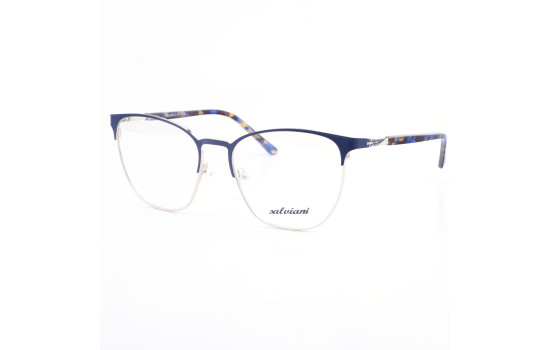 STAINLESS STEEL FRAME 54-17 (140) GOLD & BLUE DEMI