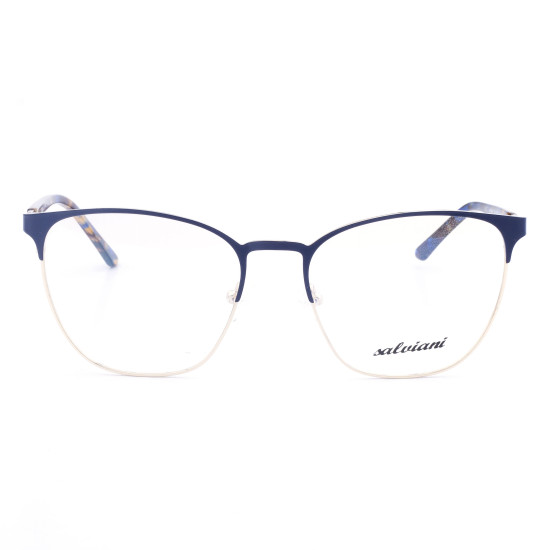 STAINLESS STEEL FRAME 54-17 (140) GOLD & BLUE DEMI