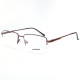 METAL HALF RIM FRAME 55-17 (140) MATT BROWN