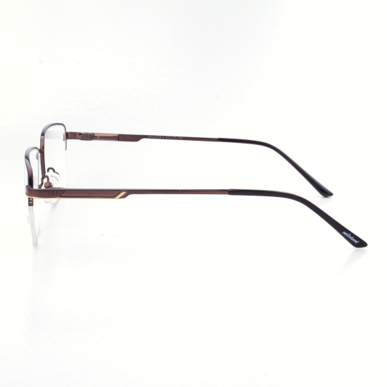 METAL HALF RIM FRAME 55-17 (140) MATT BROWN