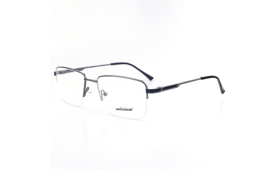 METAL HALF RIM FRAME 55-17 (140) MATT GUN