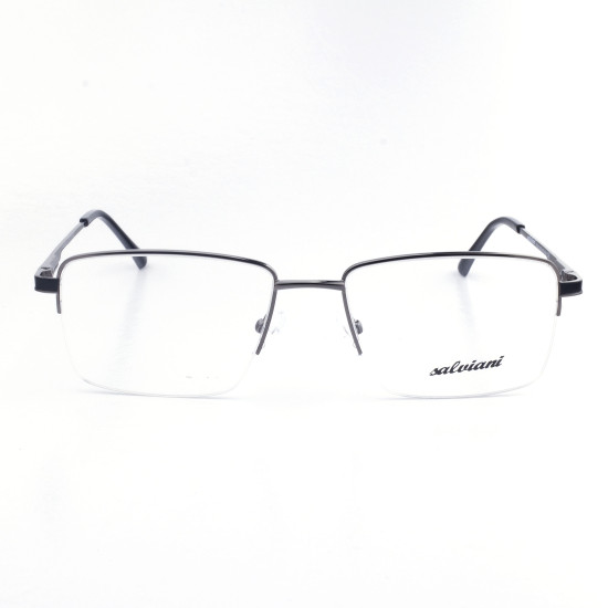 METAL HALF RIM FRAME 55-17 (140) MATT GUN