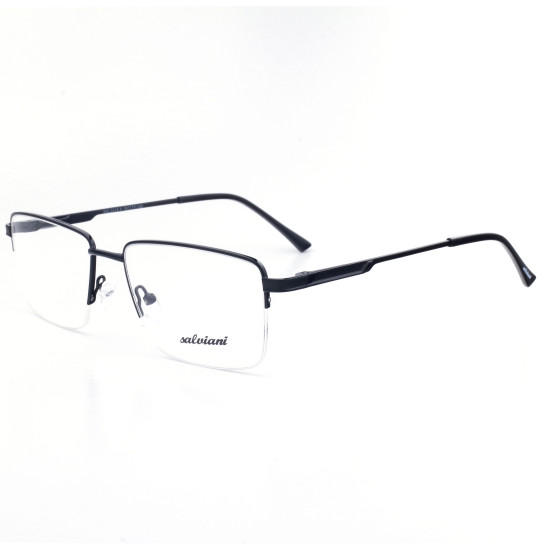 METAL HALF RIM FRAME 55-17 (140) MATT BLACK