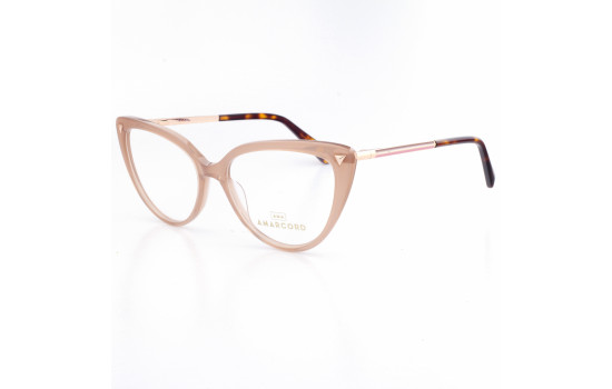 PLASTIC OPTICAL FRAME 54-16 (140) LIGHT BROWN DEMI