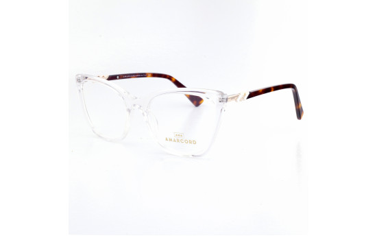 PLASTIC OPTICAL FRAME 52-19 (140) CRYSTAL DEMI