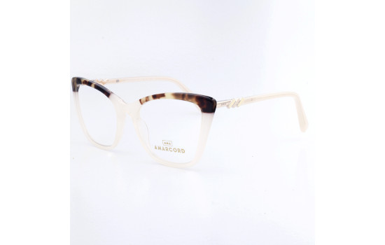 PLASTIC OPTICAL FRAME 52-19 (140) CREAM DEMI