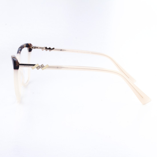 PLASTIC OPTICAL FRAME 52-19 (140) CREAM DEMI